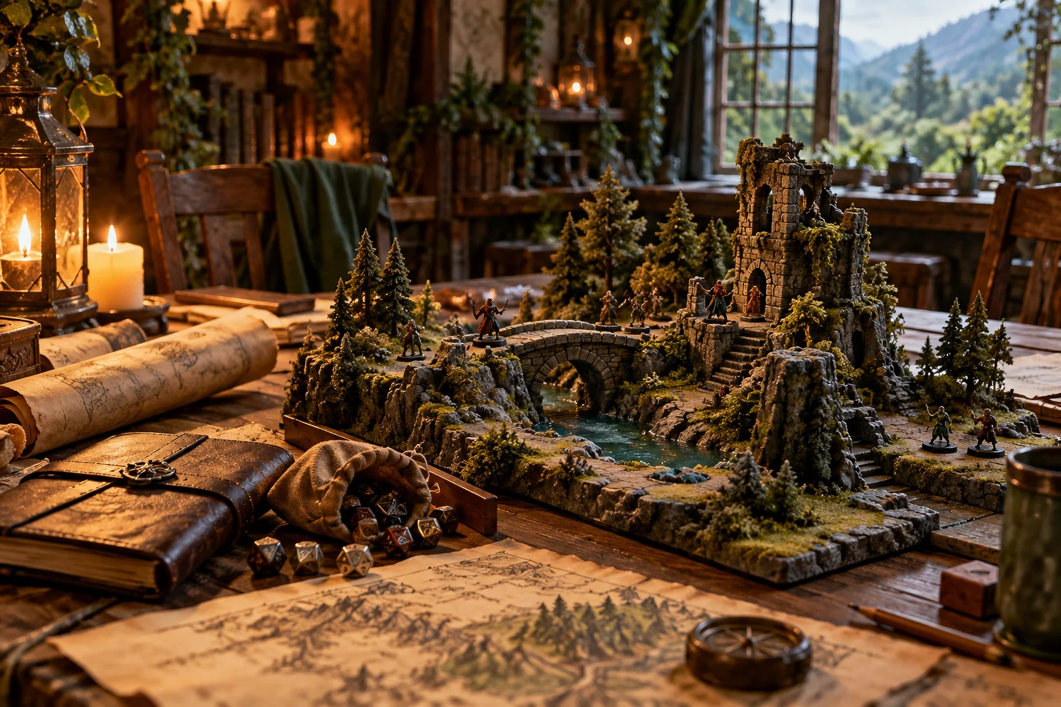Miniaturas sobre terreno de fantasia Miniaturas sobre terreno de fantasia